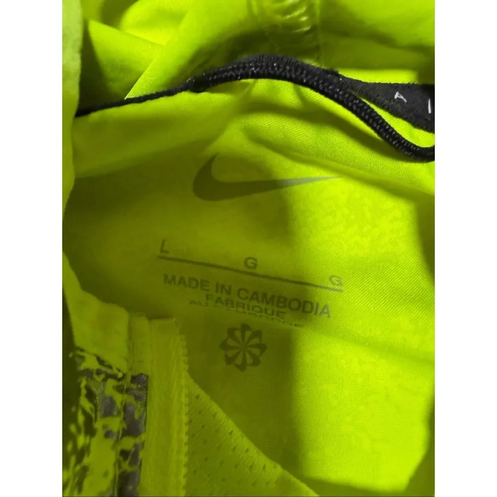 Nike Air Women's Running Pullover Jacket DJ8642 702 Volt Size L Large